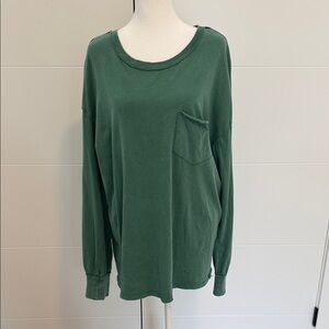 We The Free Fade Into You Green Long Sleeve Tee